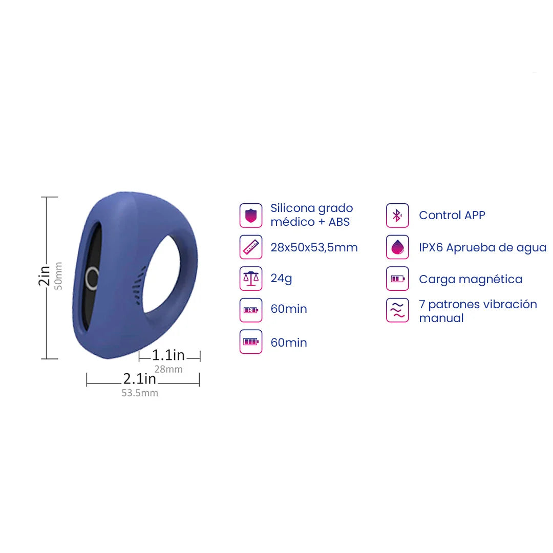 Anillo vibrador a distancia Magic Dante MagicMotion