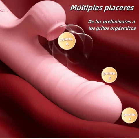 Vibrador con succionador Solar LILO LL-2306