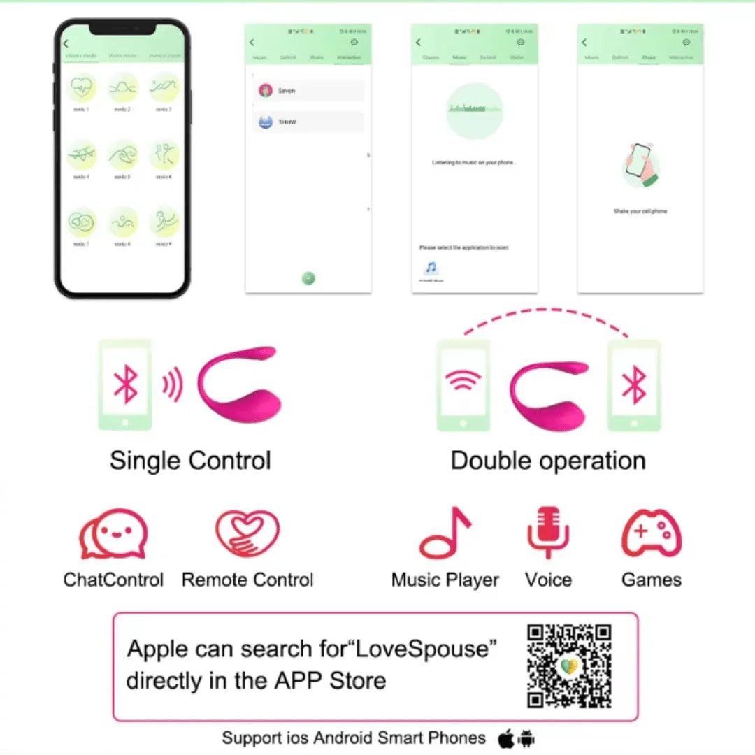 Vibrador a control APP MF1032