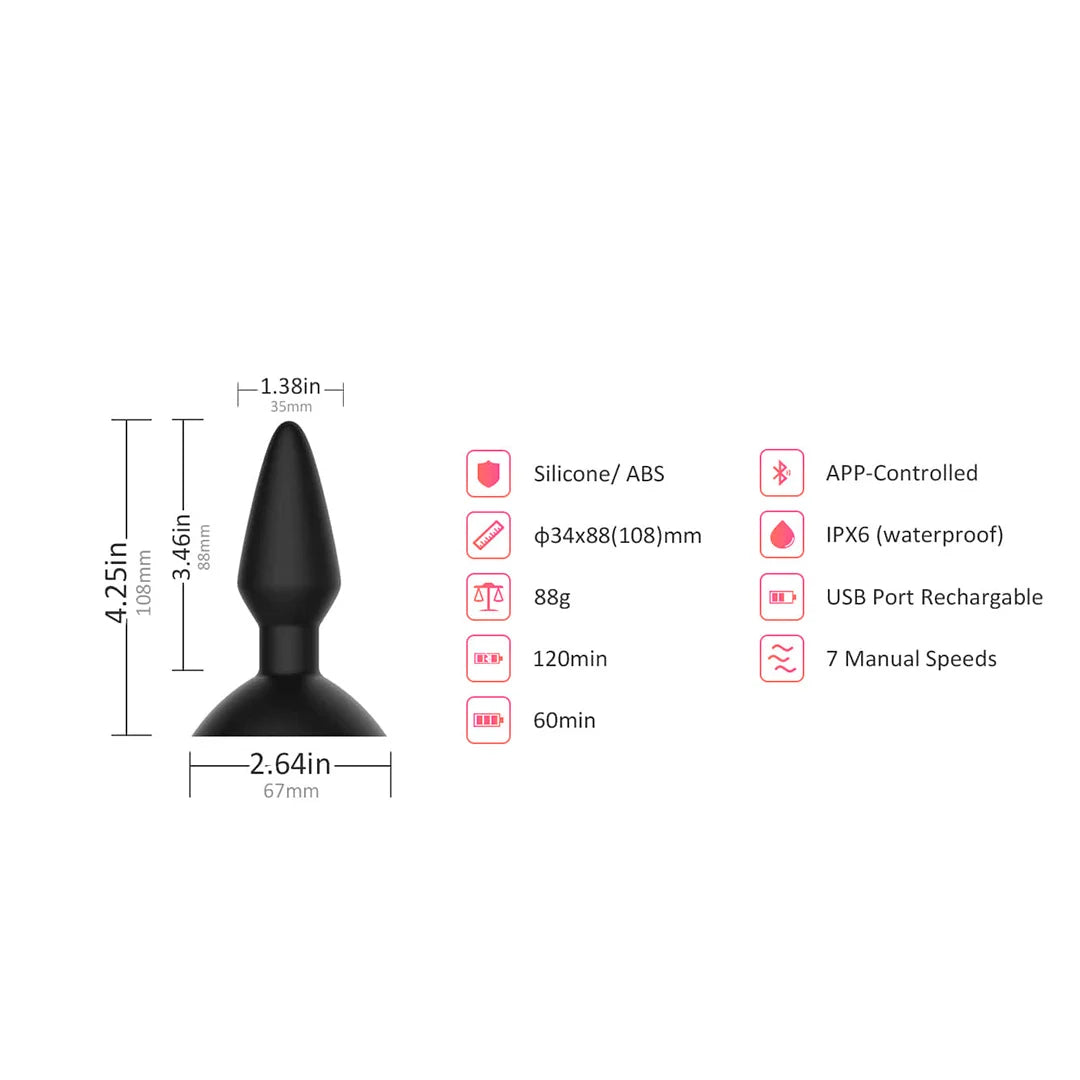 Plug anal vibrador Magic Equinox MagicMotion