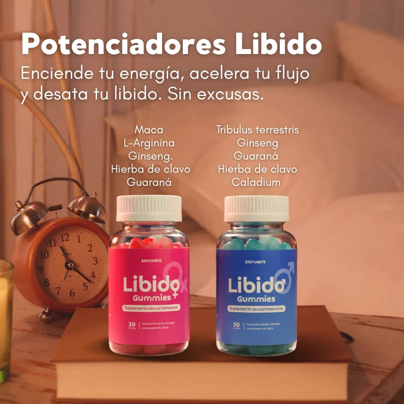Cápsulas y Gomitas Potenciadoras sexuales LIBIDO – BadHabits