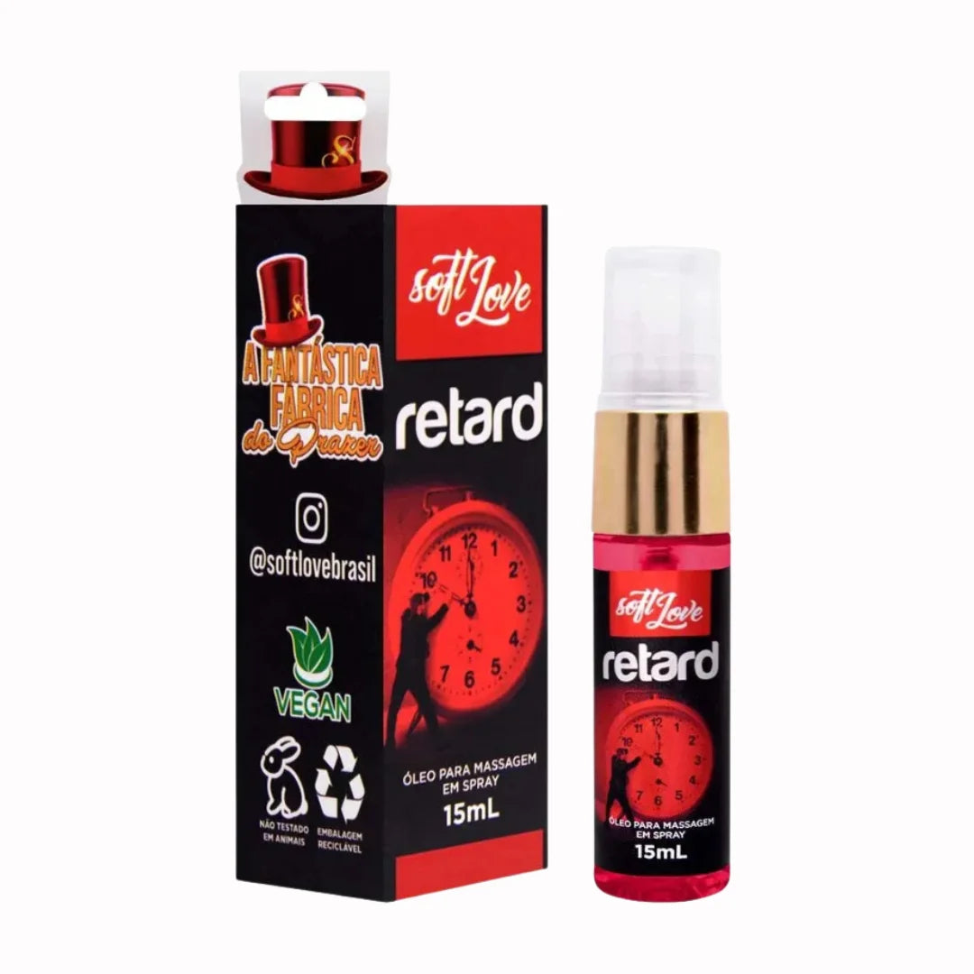 Retard Spray Retardante masculino VEGANO 15Ml SoftLove