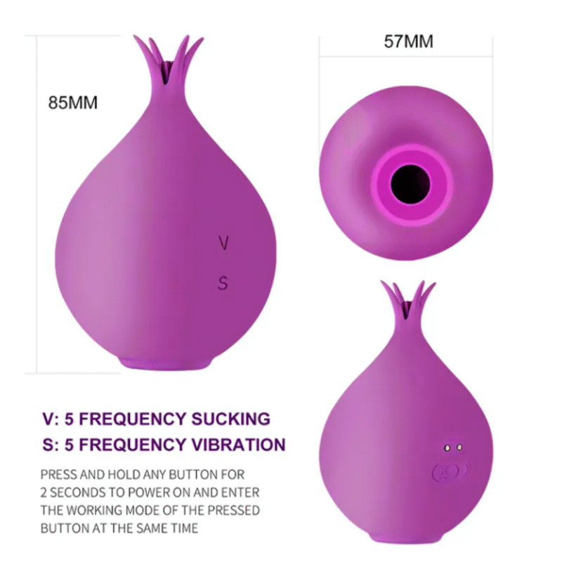 Vibrador y succionador Granate MF1033 - Image 3