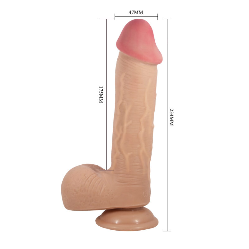 Dildo Realista 23.4 cm BAILE BW-008040LP - Image 8