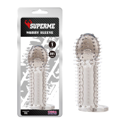 Funda para pene con textura+2,5cm RealMe CHISA CN-371620545
